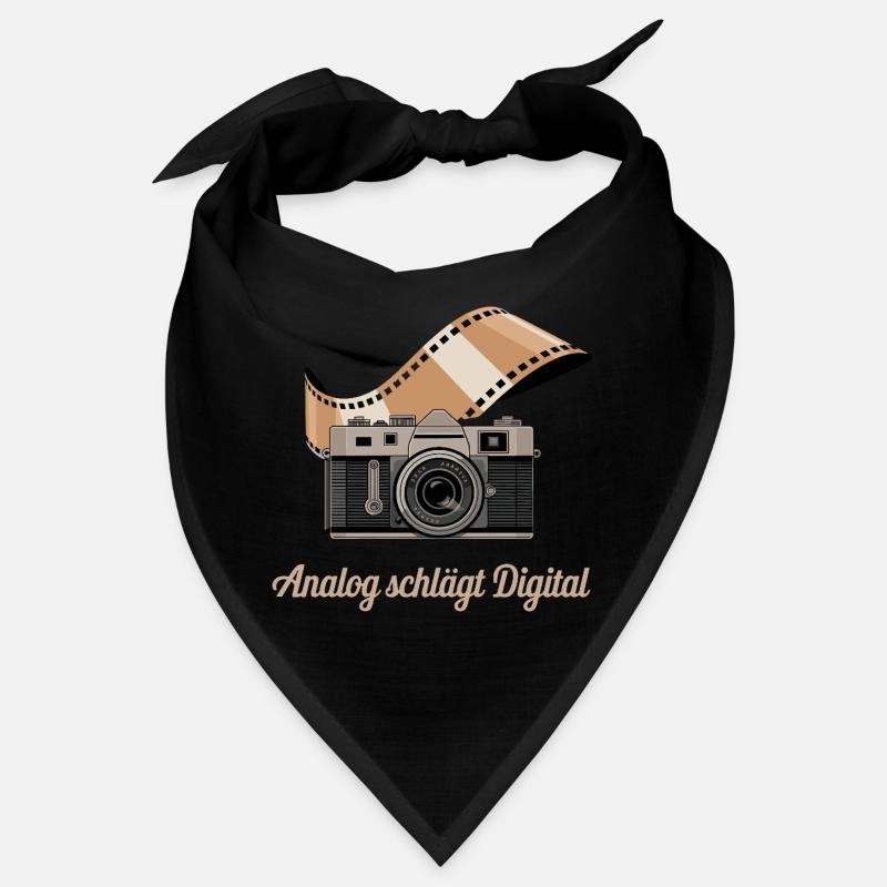 Analog schlägt Digital Retro Kamera Bandana