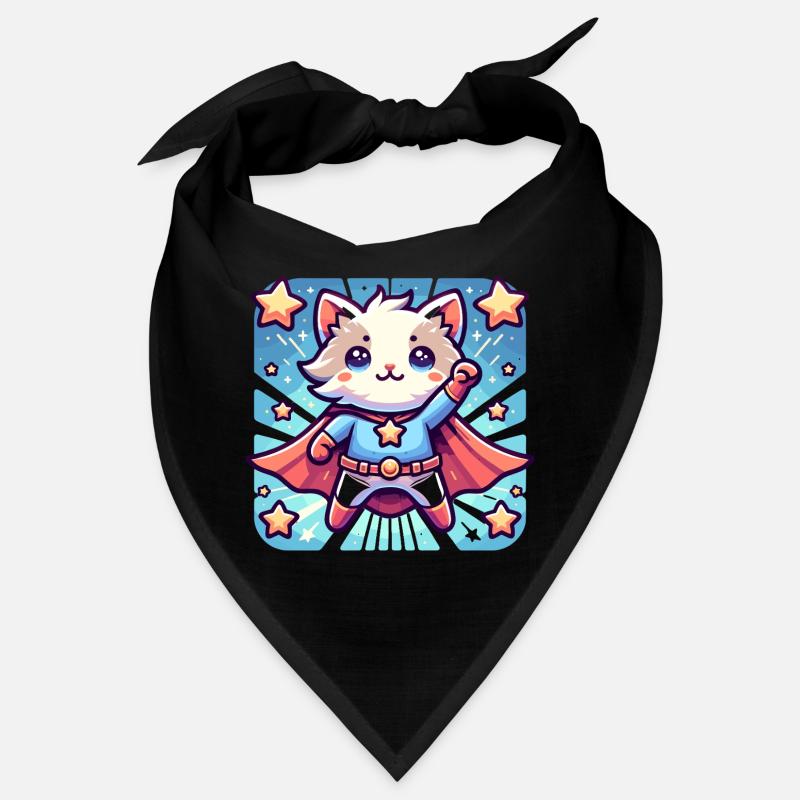 Cuddly Cat Superhero Kitten Bandana