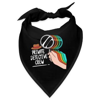 Detektiv - Bandana - Schwarz - Vorne