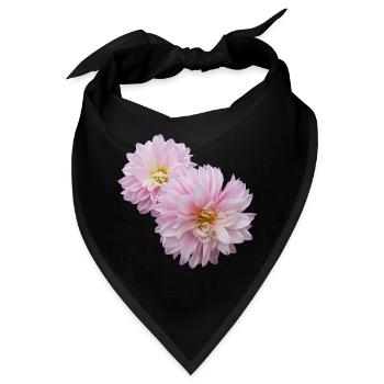 flowers lilies tulips orchids sunflower dahlia ger - Bandana - Schwarz - Vorne