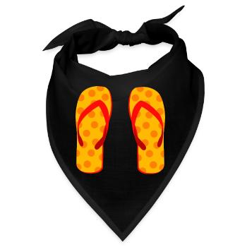 beach strand summer sommer vacation urlaub131 - Bandana - Schwarz - Vorne