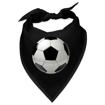 Fussball Weltmeisterschaft Geschenkidee Fußballer - Bandana - Schwarz - Vorne