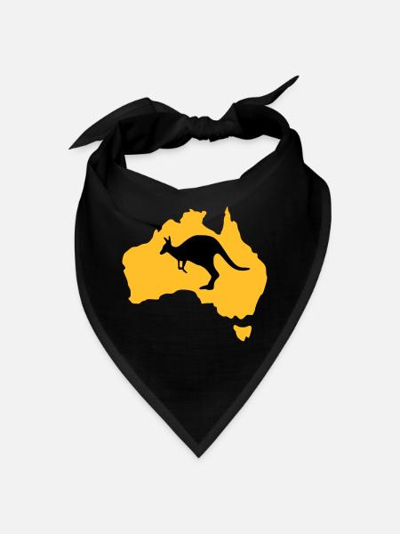 Australien - Bandana - Schwarz - Vorne
