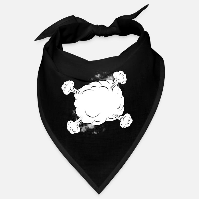 Empty comic fight cloud for your own texts & motifs Bandana