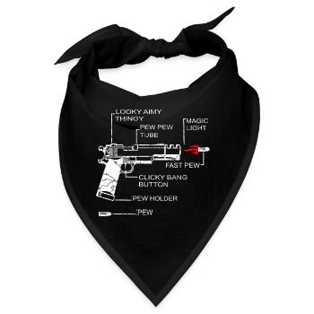 Schützenverein - Bandana - Schwarz - Vorne