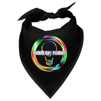 Licht Aus Lampe Aus Licht ausschalten - Bandana - Schwarz - Vorne