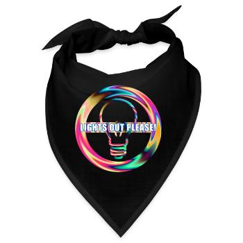 Licht Aus Lampe Aus Licht ausschalten - Bandana - Schwarz - Vorne