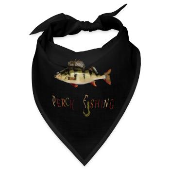 Barsch Angler - Bandana - Schwarz - Vorne