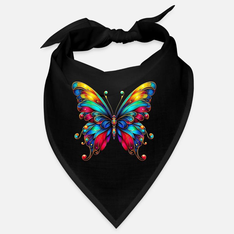 Schmetterling - Bandana - Schwarz