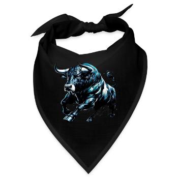 Stier - Bandana - Schwarz - Vorne
