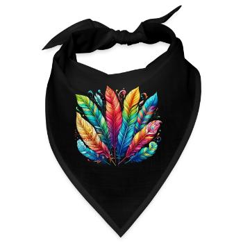 Feder Federstift Kugelschreiber - Bandana - Schwarz - Vorne