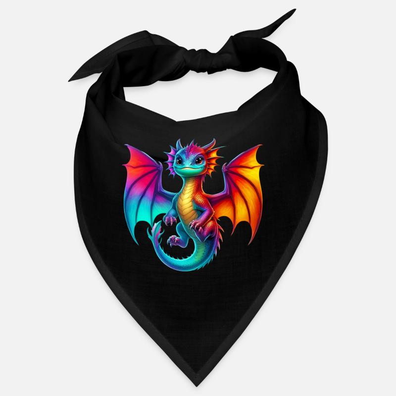 Drache - Bandana - Schwarz