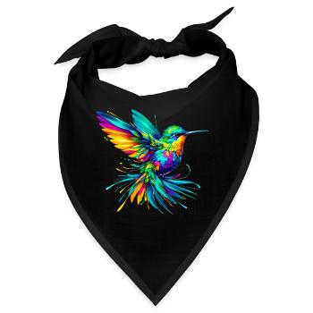 Kolibri - Bandana - Schwarz - Vorne