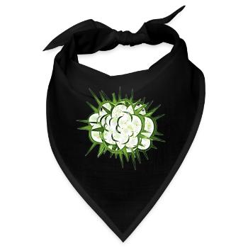 Wolken-Blitz - Bandana - Schwarz - Vorne