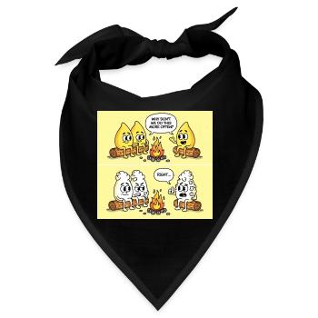 Popcorn Gag – Campfire Fun Gone Wrong - Bandana - Schwarz - Vorne