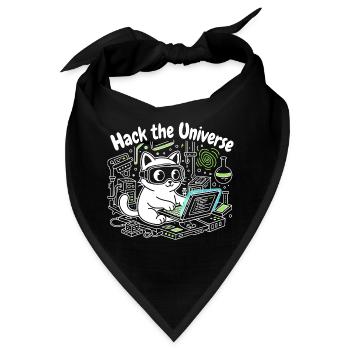 KatzHacker Universum Knacken - Bandana - Schwarz - Vorne