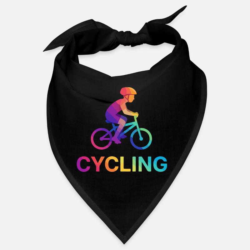 Enfant cycliste à gradient vibrant Bandana