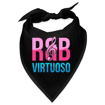 RnB Musikvirtuose E2 Pink Candy - Bandana - Schwarz - Vorne