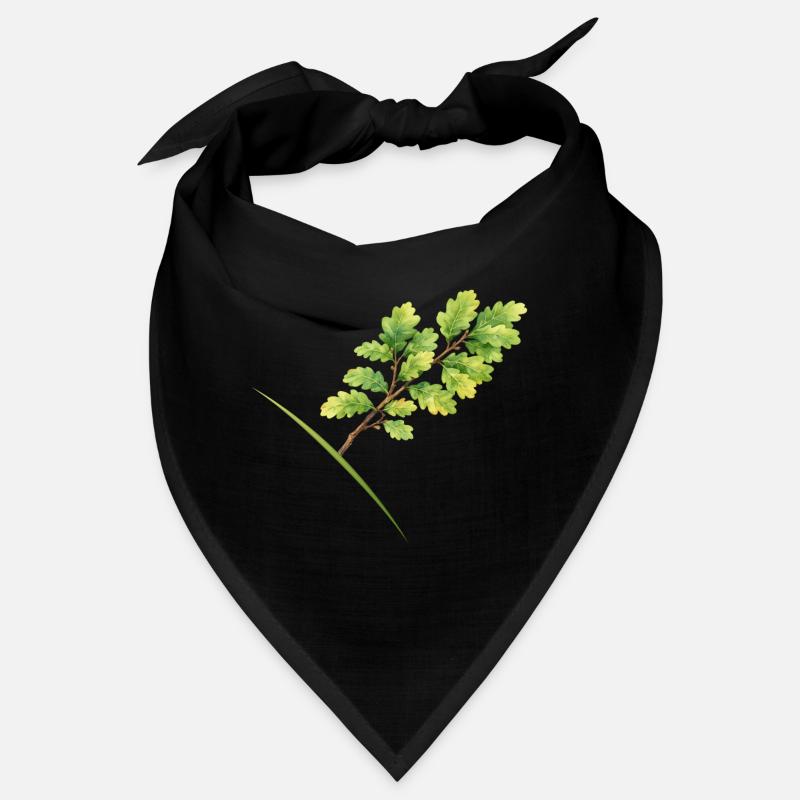Blätterzweig Eiche - Aquarell Bandana