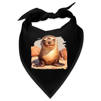Seelöwen Seelöwe - Bandana - Schwarz - Vorne