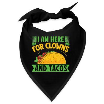 Circus Here For Clowns & Tacos Circus Performer - Bandana - Schwarz - Vorne