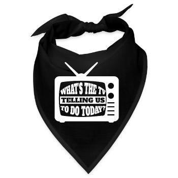 Was sagt uns das Fernsehen heute – Media TV In - Bandana - Schwarz - Vorne