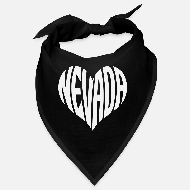 Typographie du cœur du Nevada Bandana