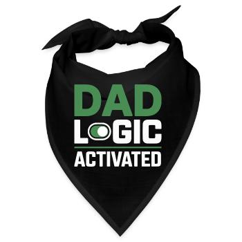 Lustige Papa Logik Vater Humor - Bandana - Schwarz - Vorne