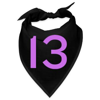 13 - Bandana - Schwarz - Vorne