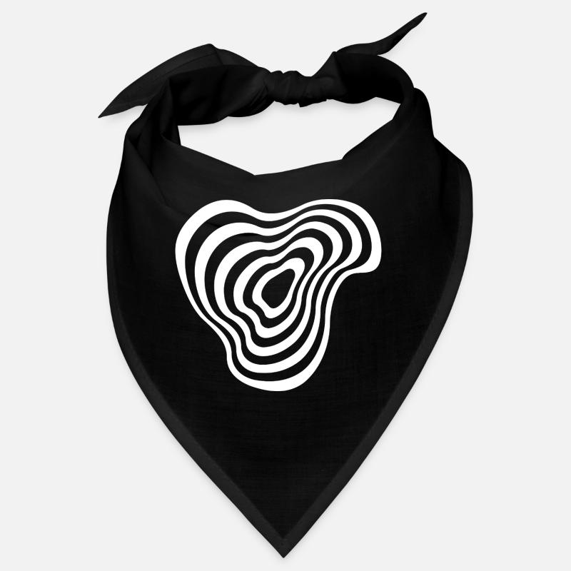 Concentric Lines Ripple Bandana