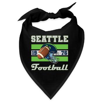 Seattle Football Shirt - Bandana - Schwarz - Vorne