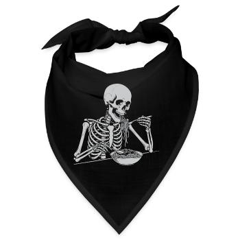 Skelett-Frühstücksschale - Bandana - Schwarz - Vorne