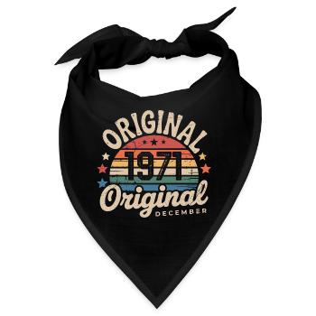 Geboren im Dezember 1971 - Bandana - Schwarz - Vorne