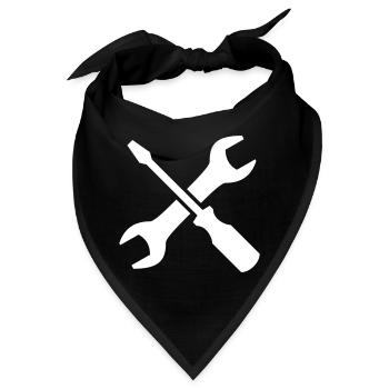 Werkzeuge - Bandana - Schwarz - Vorne