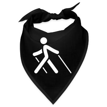 Nordic Walking - Bandana - Schwarz - Vorne