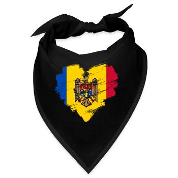 Moldawien - Bandana - Schwarz - Vorne