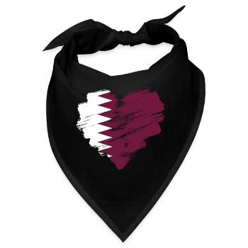 Katar - Bandana - Schwarz - Vorne
