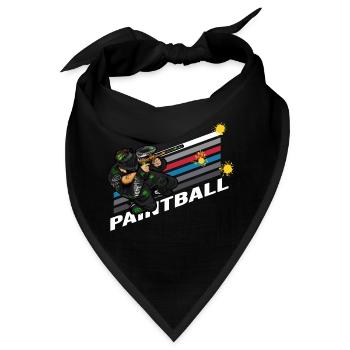 paintball gotcha markierer paintballer - Bandana - Schwarz - Vorne