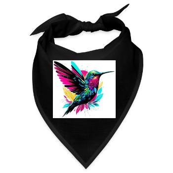 Kolibri - Bandana - Schwarz - Vorne