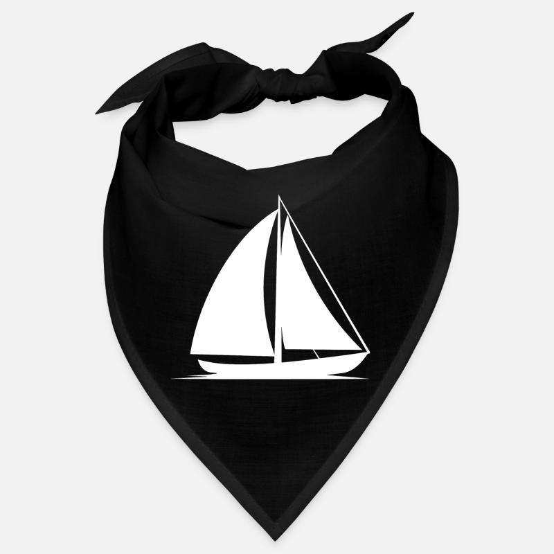 Segelboot Line Art Bandana
