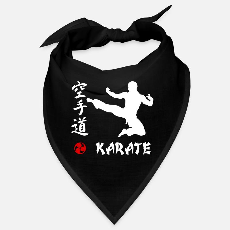 Karaté blanc - Bandana - noir