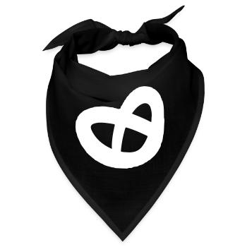 Brezel - Bandana - Schwarz - Vorne