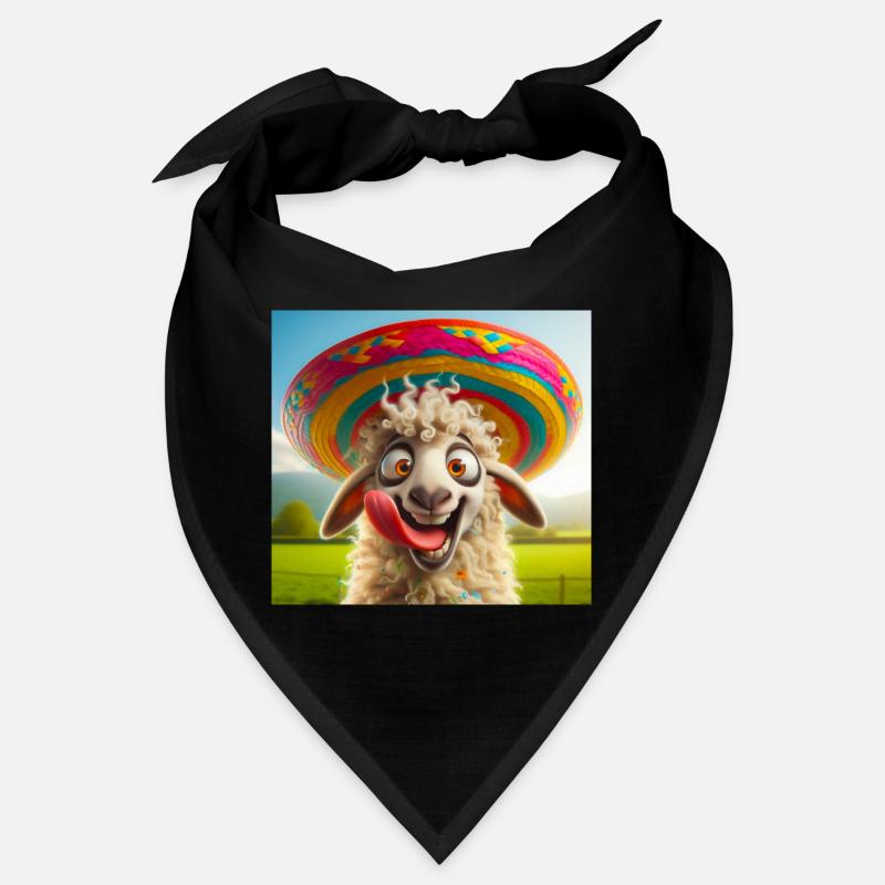 Sheep with Sombrero Bandana