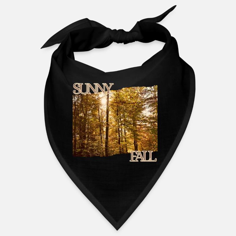 Sunny Fall - Herbstsonne im Wald Bandana