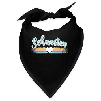Schwester - Bandana - Schwarz - Vorne