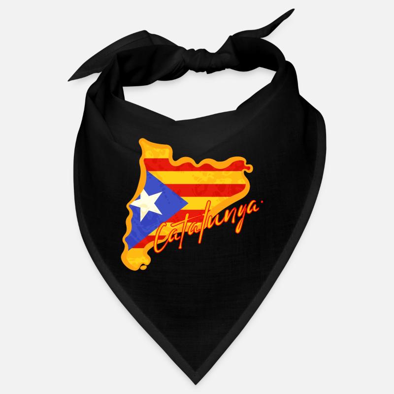 J'aime la Catalogne, carte de la Catalogne Bandana