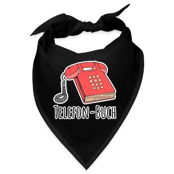 Telefon-Buch - Ein Buch das auch ein Telefon ist! - Bandana - Schwarz - Vorne