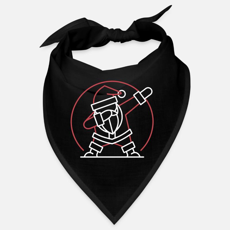 Père Noël Dab Pose Drôle Père Noël Dabbing Bandana
