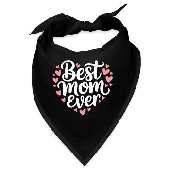 Die beste Mutter aller Zeiten - Bandana - Schwarz - Vorne