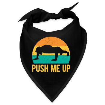 Fitness Fanatics Push Me Up Calisthenics Gym - Bandana - Schwarz - Vorne